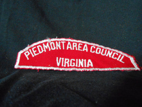 Piedmont Area Council Virginia r&w