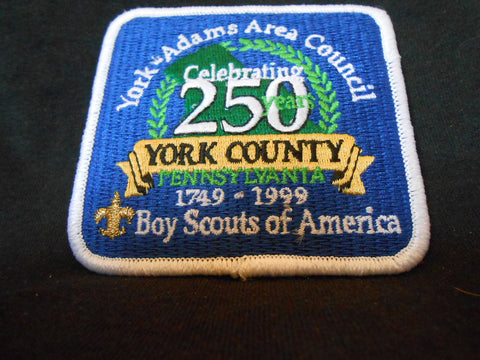 York-Adams Area Council York County's 250th anniversary council patch