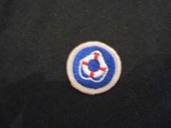 Lifesaving Merit Badge, solid, cloth back