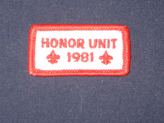 Honor Unit 1981 patch-the Carolina Trader