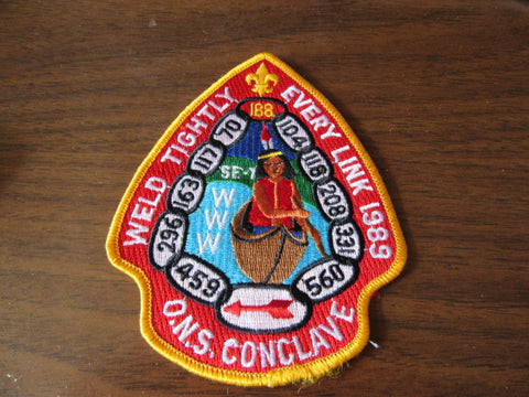 SE-7 1989 Old North State Conclave Pocket Patch