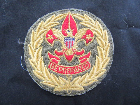 District Executive or Field Scout Executive Patch, Cut Edge 1950's