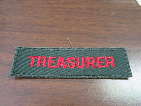 Treasurer, Explorer Position Patch, 1960-70's