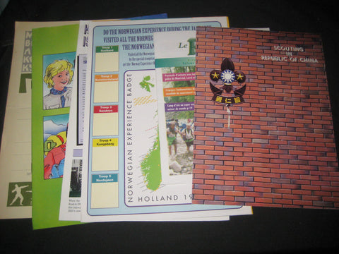 30 Boy Scout Organization Brochures, Booklets, Pamphets from Around the World