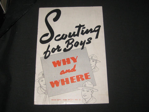 Scouting for Boys, Why and Where, 1920-30s