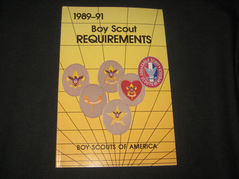 Boy Scout Requirements 1989-91