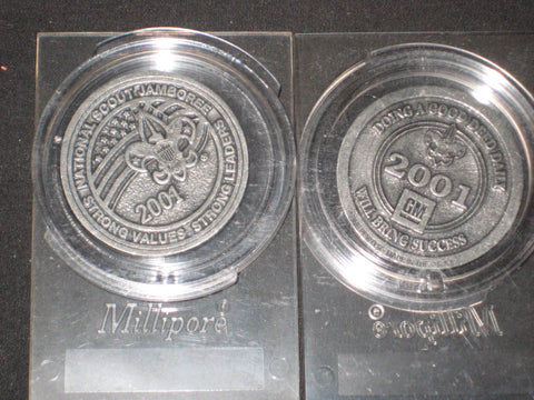 2001 National Jamboree GM Pewter Coin