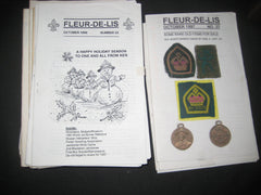 Fleur-de-lis, International Patch Collecting Publication. 1/1989 to October 1997, 35 plus issues