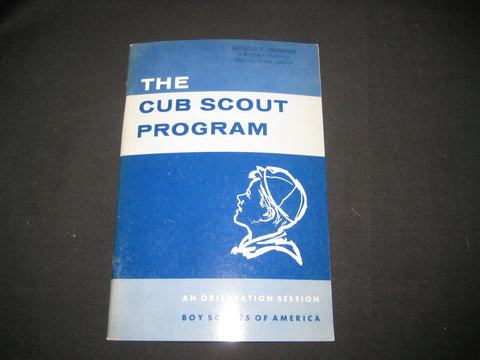 Cub Scout Program, An Orientation Session, 1965
