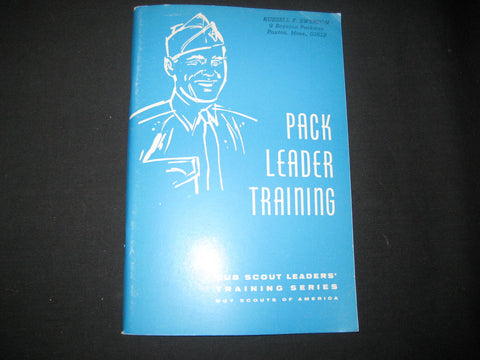 Pack Leader Training 1963 booklet