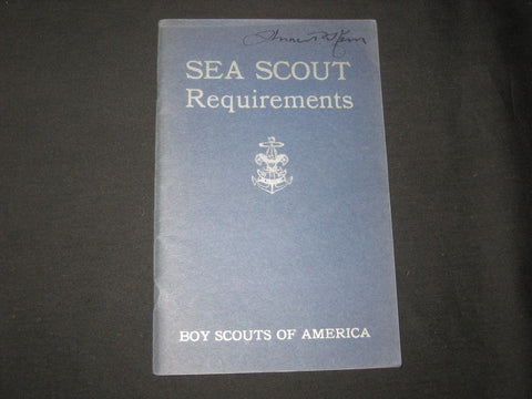 Sea Scout Requirements1936