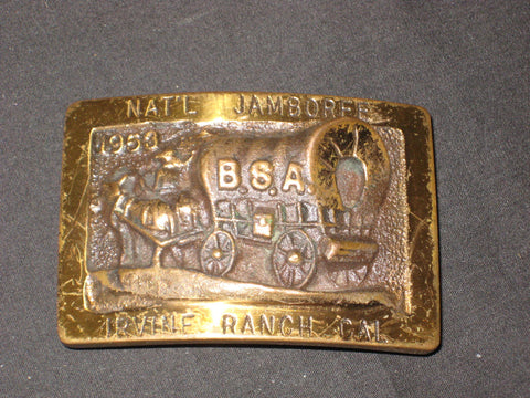 1953 National Jamboree Max Silber Belt Buckle