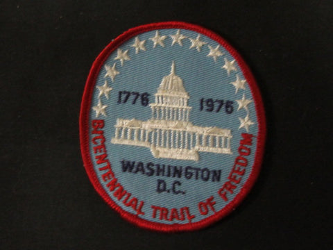 National Capital Bicentennial Trail of Freedom Red Border Patch
