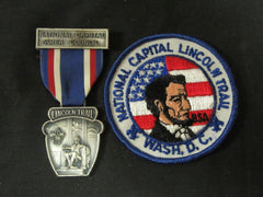 National Capital Area Council Lincoln Trail Patch and Medal