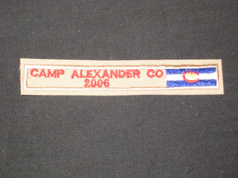 Camp Alexander 2006 Segment Patch