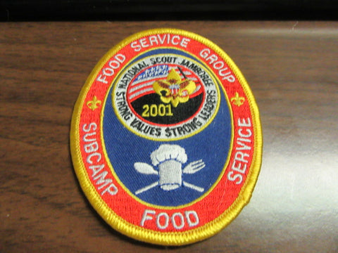 2001 National Jamboree Food Service Group Patch