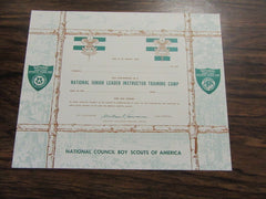 Schiff Scout Reservation & Philmont NJLITC Certificate