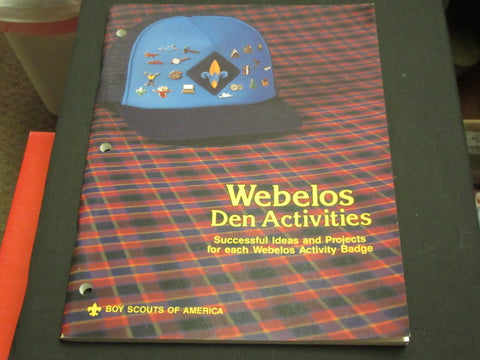 Webelos Den Activities, 1988