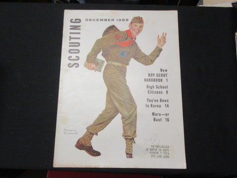 Scouting Magazine Dec. 1959 Issue, Rockwell Cover