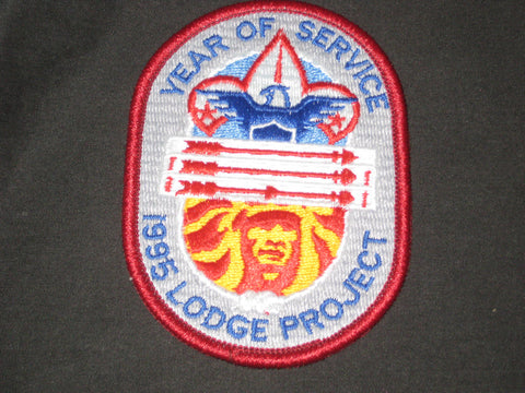 Year of Service 1995 Lodge Project Patch