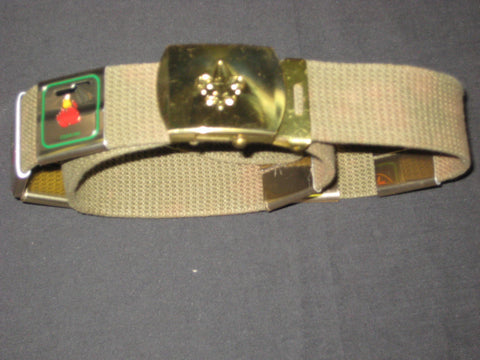 1970-80s Boy Scout Belt with 8 Belt Loops