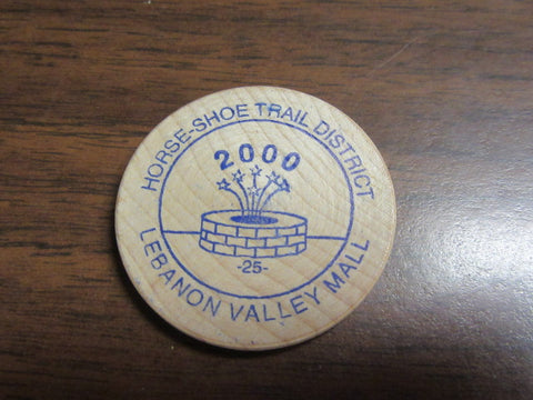 Penna. Dutch Council Horseshoe Trail District 25th Anniversary Wooden Nickle