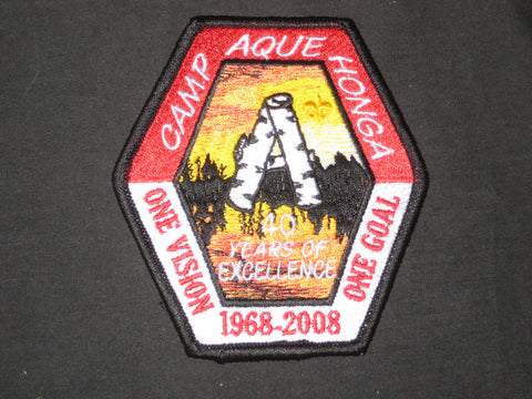Camp Ague Honga 2008 40th Anniversary Patch
