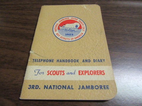 1953 National Jamboree Telephone Handbook and  Diary