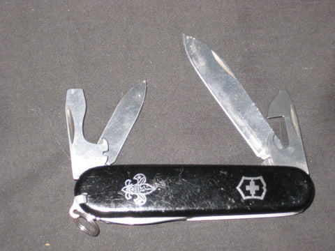 Boy Scout Black Handle 6 tool Pocket Knife
