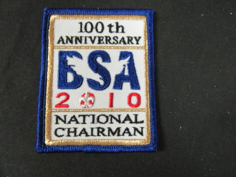 2010 BSA 100th Anniversary National Chairman Pocket Patch