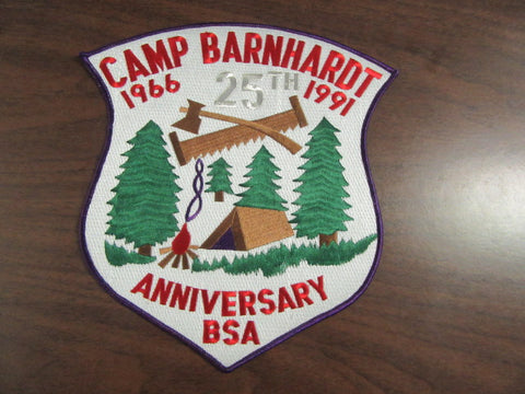 Camp Barnhardt 1991 25th Anniversary Jacket Patch