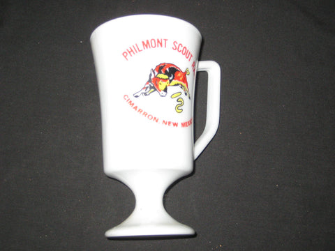 Philmont White Pedestal Style Mug