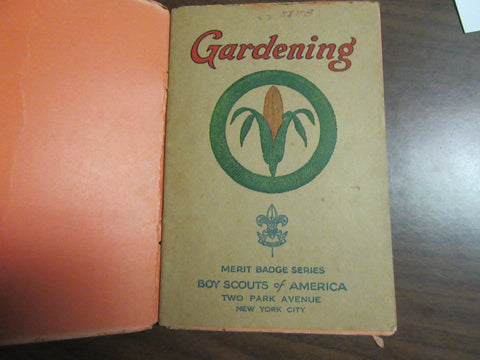 Gardening Merit Badge Pamphlet, May 1931
