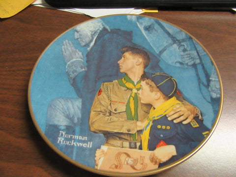 Our Heritage Norman Rockwell Boy Scout Plate