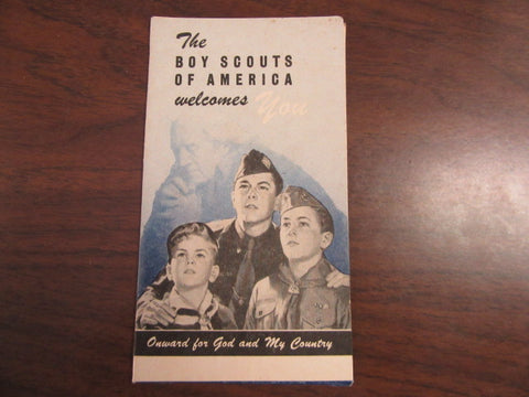 Boy Scouts of America Welcomes You Folder, Onward for God and Country