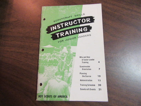 Scoutcraft Skills Instructor Training for Junior Leaders, June 1963