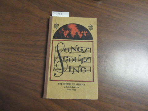 Songs Scouts Sing, Jan. 1939 Printing