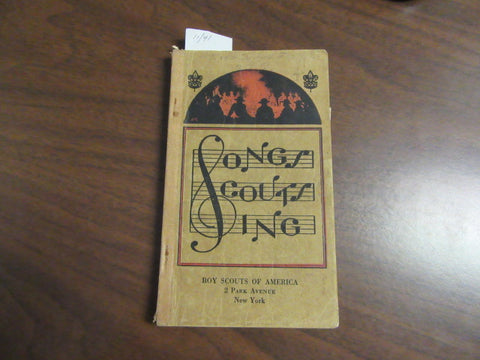 Songs Scouts Sing, Nov. 1941 Printing