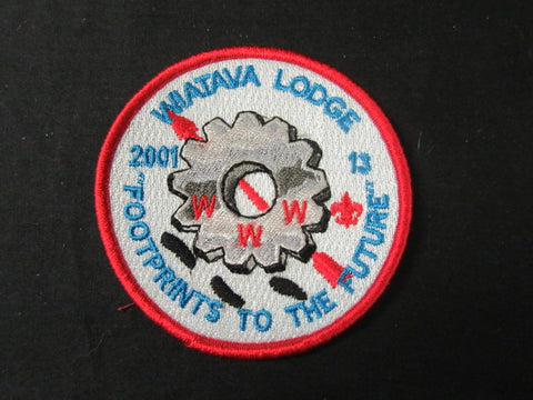 Wiatava 13 2001 Footprints to the Future round Patch eR2001-1