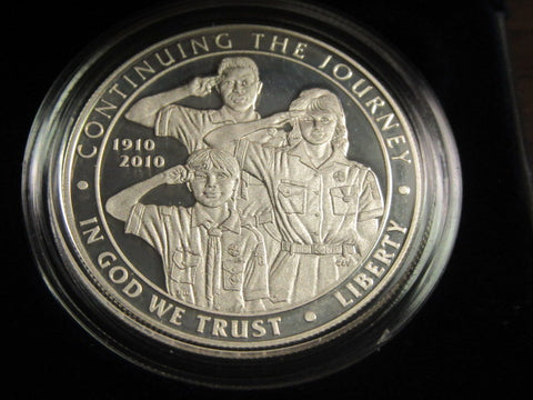 2010 BSA US Mint Centennial Silver Dollar