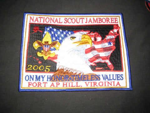 2005 National Jamboree Fort A P Hill Jacket Patch,  name changed