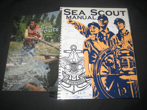 Sea Scout Manual, 2000 printing, with folder on Sea Scouts