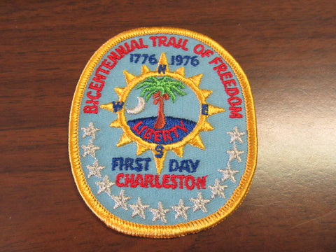Charleston Bicentennial Trail of Freedom First Day Pocket patch