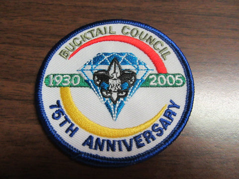 Bucktail Council 2005 75th Anniversary Council Patch
