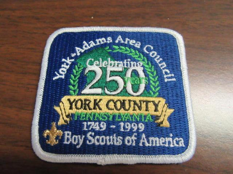 York-Adams Area Council York County 205th Anniversary Council Patch