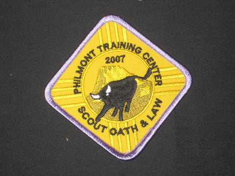 Philmont Training Center 2007 Scout Oath & Law Pocket Patch