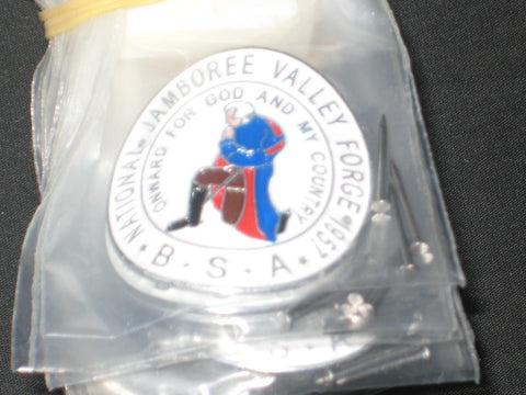1957 National Jamboree Hiking Staff Medallion, sold at 2001 Jamboree
