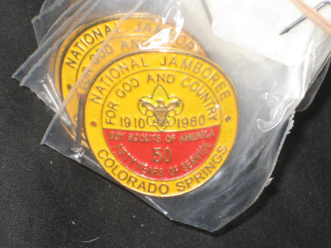1960 National Jamboree Hiking Staff Medallion, sold at 2001 Jamboree