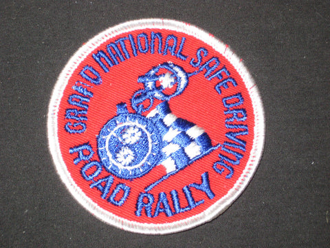Grand National Safe Driving Rally Pocket Patch, 1970s