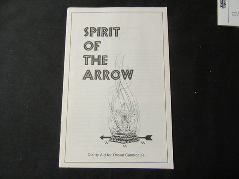 Spirit of the Arrow Booklet 1983